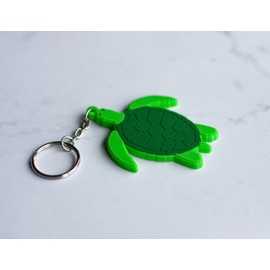 Ocean Ridge Hammock Park Florida Souvenir Green Turtle Keychain