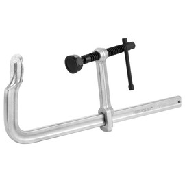 MAXPOWER 16 inch F Clamp, 5-1/2 inch Throat Depth, Removable Swivel Pad, Max Jaw Opening 16-inch Heavy Duty Clamps for Welding