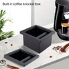 Espresso Coffee Knock Box Chute Bottomless Coffee Ground Knock Box,