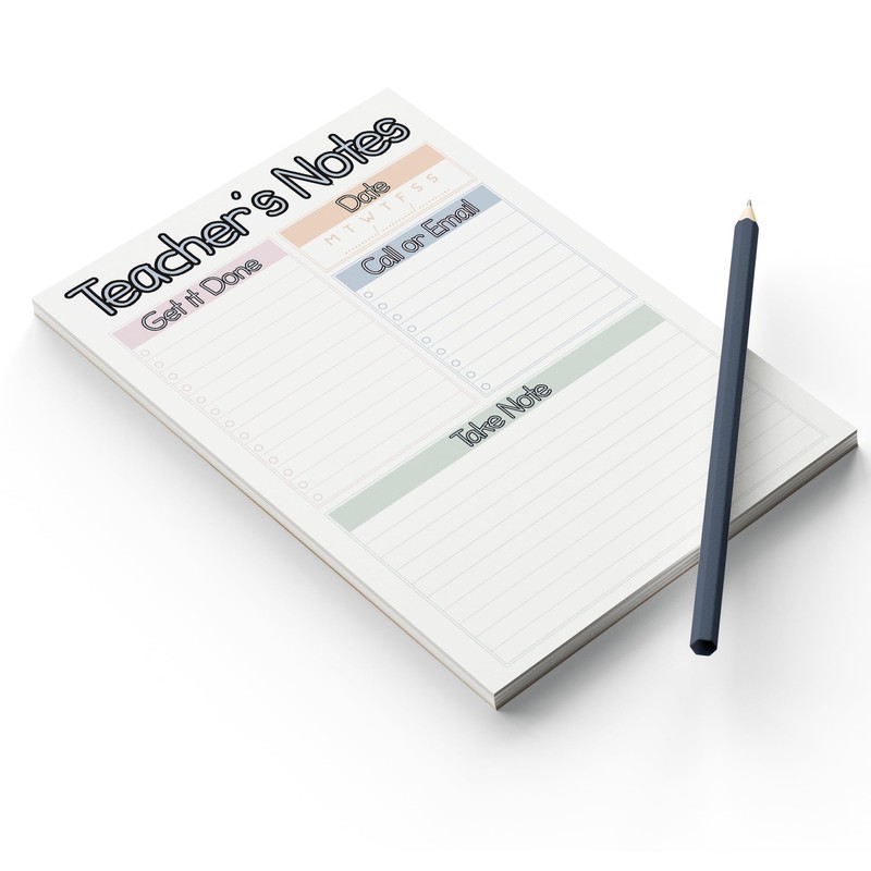 Reskid 2 Pack | Teacher Notepad | Teacher Appreciation Gifts