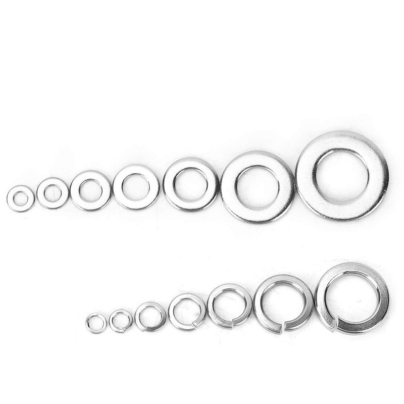 Spring Washers Stainless Steel Washers Spring Washers 260 Pieces Heat