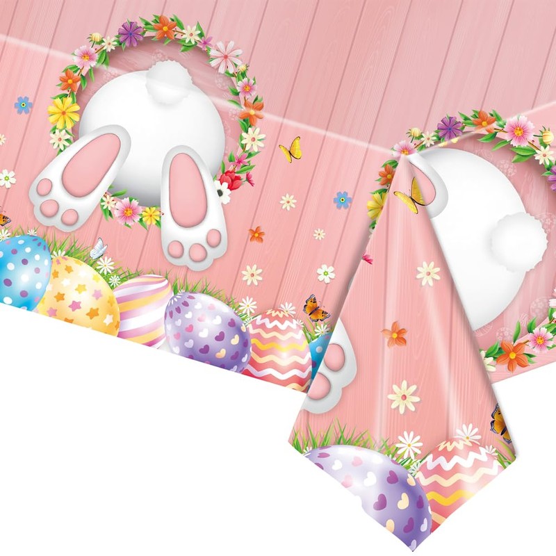 2 Pack Plastic Table Cloth Plastic Tablecloths Waterproof Plastic Table