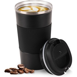 Smarthers Thermoskanne für Kaffee oder Tee, Thermobecher für Kaffee, Thermobecher mit Kalt- und Warmhaltefunktion, 4-6 Stunden, Thermobecher aus Edelstahl, BPA-frei, Kaffeebecher zum Mitnehmen