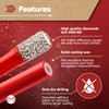 MonoPro 10 PCS Dry Diamond Drill Bit Set 1/4", Vacuum
