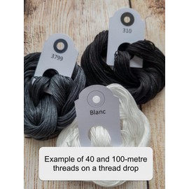 CXC Blanc Warm White Cross Stitch Thread Cone, Colour Matches DMC, Embroidery Cotton Floss Cut by Metre (40 metres)