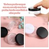 2pcs 10ml/0.34oz Plastic Empty Travel Small Loose Powder Compact Refillable