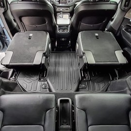 SMARTLINER Custom Fit Floor Mats 3rd Row Liner Black Compatible with 2020-2023 Volvo XC90 (Only Fits 6 Passenger Models)