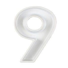 Ivy Lane Design Ceramic Dish Tray, Number 9, White