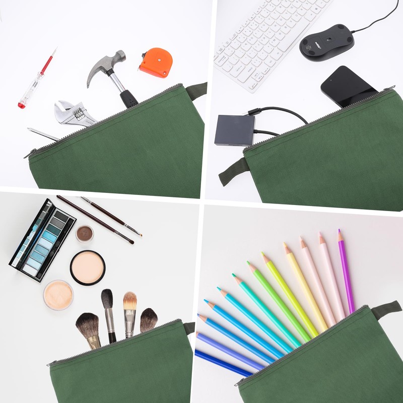 12 Pcs Tool Pouches With Zipper 11.8 x 7.9 Inch