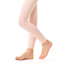 Stelle Girl's Footless Tights Ultra Soft Dance Tights for Ballet, Gymnastics, School (Toddler/Little Kid/Big Kid)(Ballet Pink, XS)