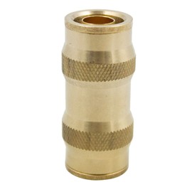 Vis Brass D.O.T Push in Fitting, Air Brake Union, 1/4" Tube OD (Pack of 1)