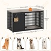 YATINEY Foldable Dog Crate Furniture, 47.2" Dog Crate with DIY