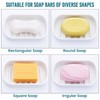 TAILI Suction Cup Soap Dish Vacuum Suction Soap Holder, Double-Layer