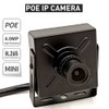 CNDST Mini POE IP Camera, HD 4MP Small Indoor IP