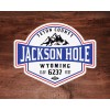 Skiing Jackson Hole Wyoming Decal Sticker  3.5" x 2.75" Ski Vinyl