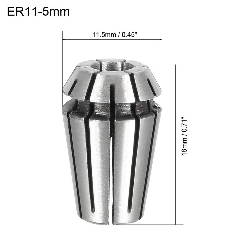 sourcing map ER11 5mm Spring Collet Chuck for CNC Engraving