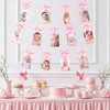 Funmemoir Pink Bow 1st Birthday Decorations Girls Just Wanna Be