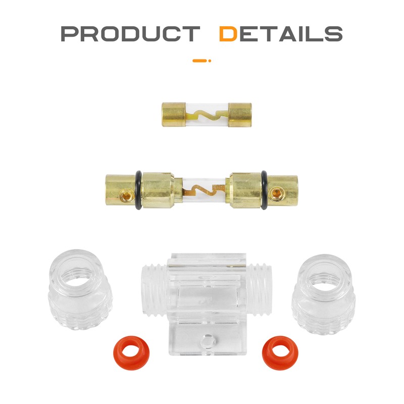 Flaconi Kfz Sicherungshalter,AGU Sicherungshalter,Endstufe Auto Sicherung,Inline Sicherungshalter,Verstärker Sicherung,AGC-Sicherung,Automotive Sicherungshalter (30A)