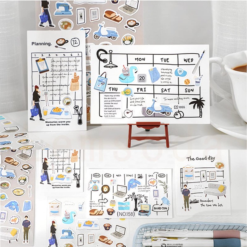Lemsoda Stickers, Stylish, Diary Stickers, Everyday Accessory Stickers, DIY Handmade