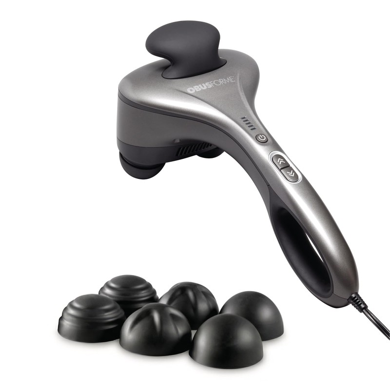 Obusforme Professional Grade Percussion Back Massager | Handheld Deep Tissue