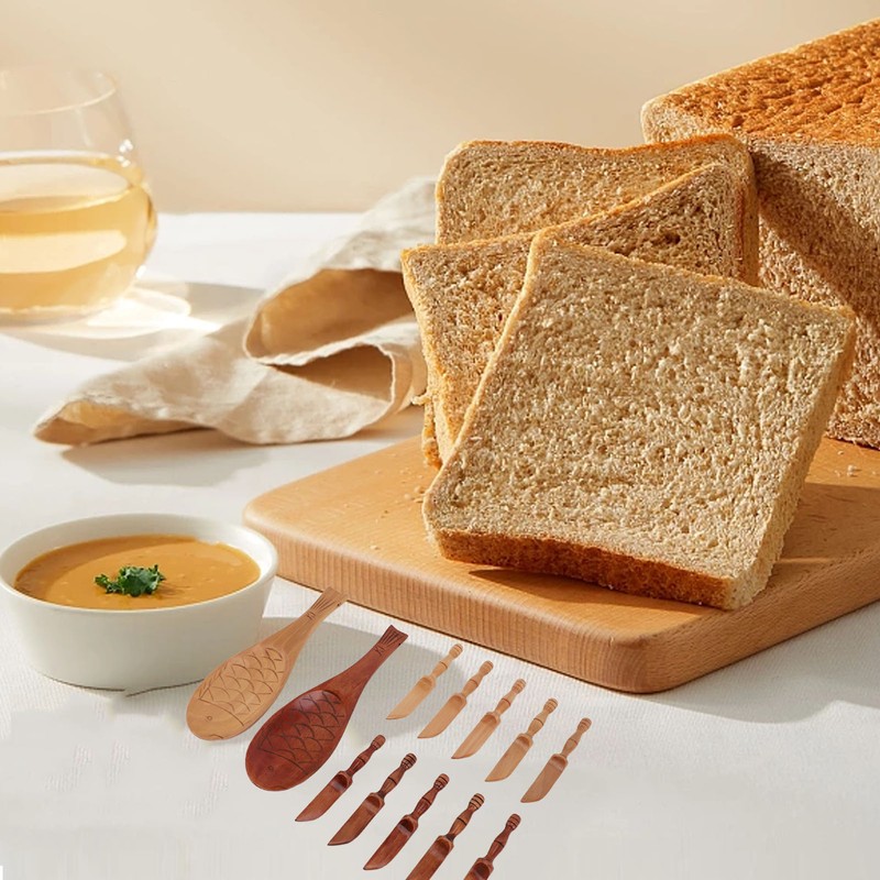 Butter Knife Set Eco Friendly Multifunctional with 2 Spoons 10