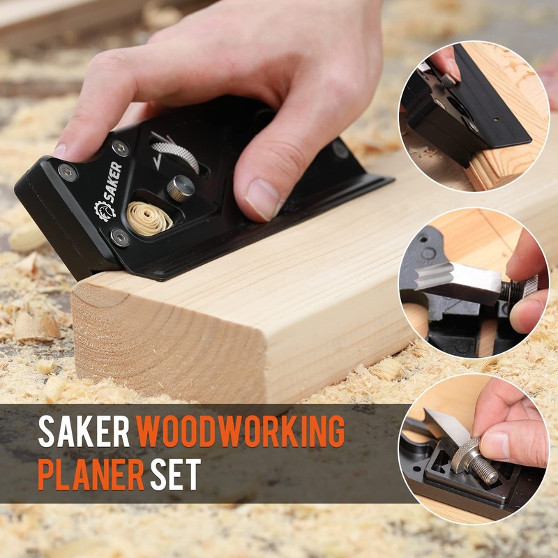 Saker Chamfer Plane-Woodworking Edge Corner Flattening Tool with Auxiliary Locator,Hand