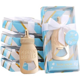 WeddPtyFr 24 pcs Bottle Opener Baby Shower Favors for Guests, Poppin Bottle Openers for...
