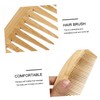 FOMIYES Bamboo Styling Comb Set Hairbrush 7pcs Mixed Style for