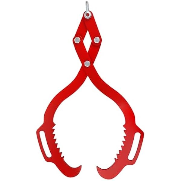 Log Tongs 18 inch 2 Serrated Claw, Eagle Claw Design
