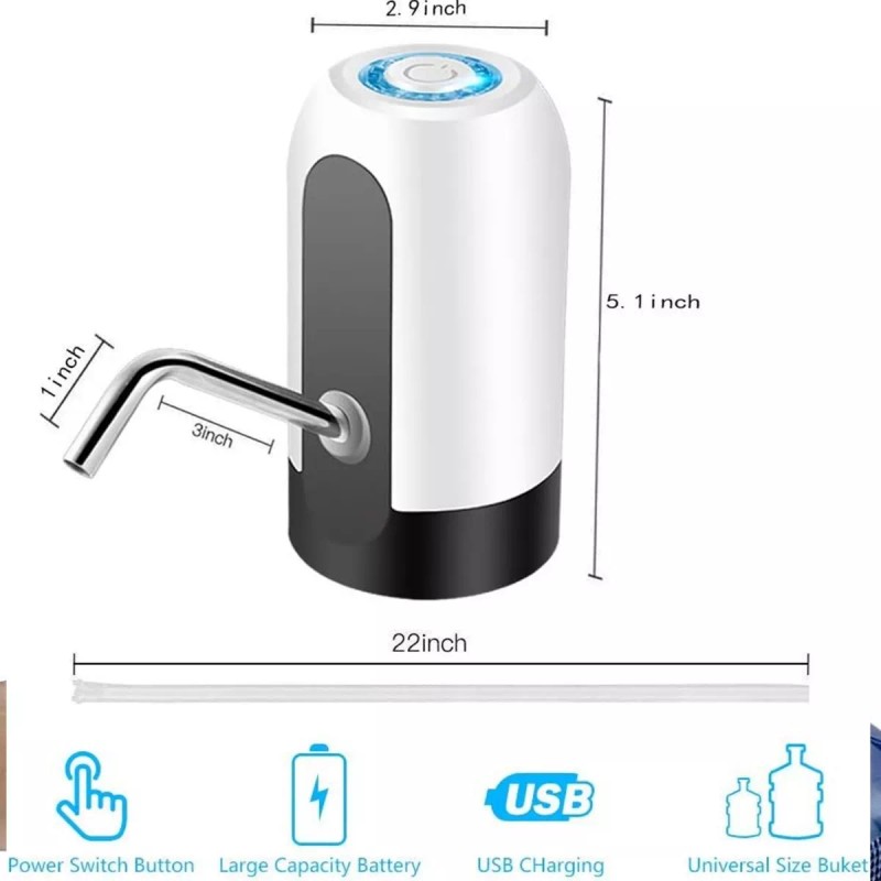 Mclassic 10 Dispensadores De Agua Eléctrico Recargable Usb Bomba Agua
