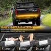 XRIDONSEN 48 inch Truck Tailgate Amber Strobe Lights Strip Rear