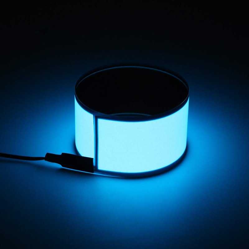 C-FUNN 12X2 Inch 12V Flexible Electroluminescent Tape El Panel Backlight