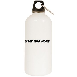 Los Drinkware Hermanos Older Than Google - White Water Bottle with Carabiner 20oz