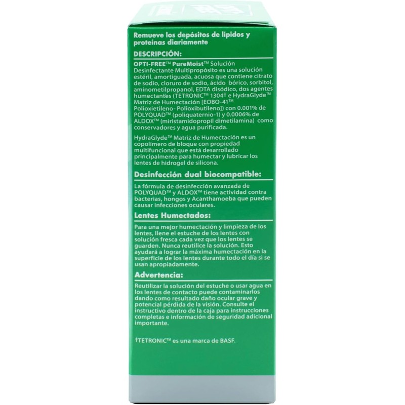 Opti Free - Pure Moist 120 ml, paquete de 1
