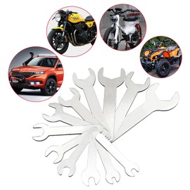 NWpangu Ultra Thin Single Open Ended Wrench Set, Stainless Steel Repair Tool Set Combination Spanners, 12PCS in Different Sizes(4,5,7,8,11,12,13,15,17,19,22,23mm)