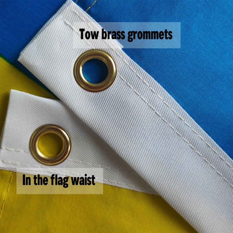 Hypoth Double Sided Ukraine Trident Flag 3x5 FT Outdoor- UV