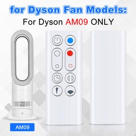 Replacement Remote Control,Remote Control Compatible with Dyson Hot+Cool Jet Focus AM09 Powerful Cooling Fan and Room Heater,Replacement Fan Parts & Accessories