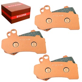 BIGLKNM Front Rear Sintered Brake Pads for Road King Glide Electra Glide Night Road Street Rod VRSCR Ultra Limited V-Rod FLHT FLTR FLHR FLHX FLHTK 2008-2020 OEM# 41854-08-3 Pairs