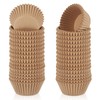 Caperci 500 Count Mini Cupcake Liners Natural Muffin Liners Greaseproof