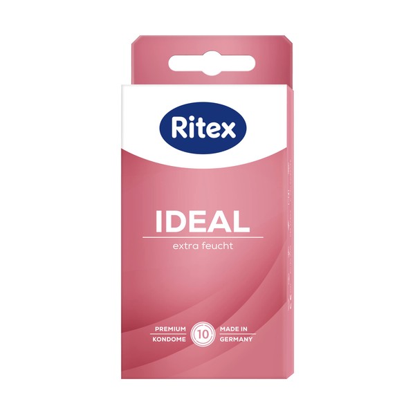 Ritex Ideal Condoms - Extra Moist, Extra Lubricant - Made in Germany 41132 Pack of 10 10