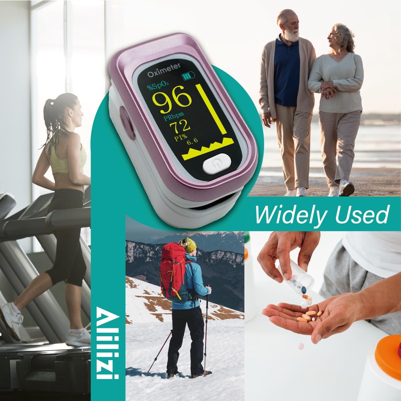 Pulse Oximeter Fingertip Rechargeable, Pulse Oximeter and Oxygen Monitor with