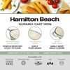 Hamilton Beach Enameled Cast Iron Fry Pan 12-Inch Sage, Cream