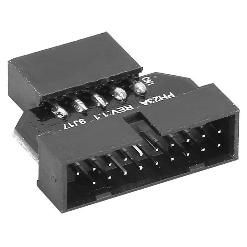 Luqeeg USB 2.0 9PIN Header to USB 3.0 19P Plugin