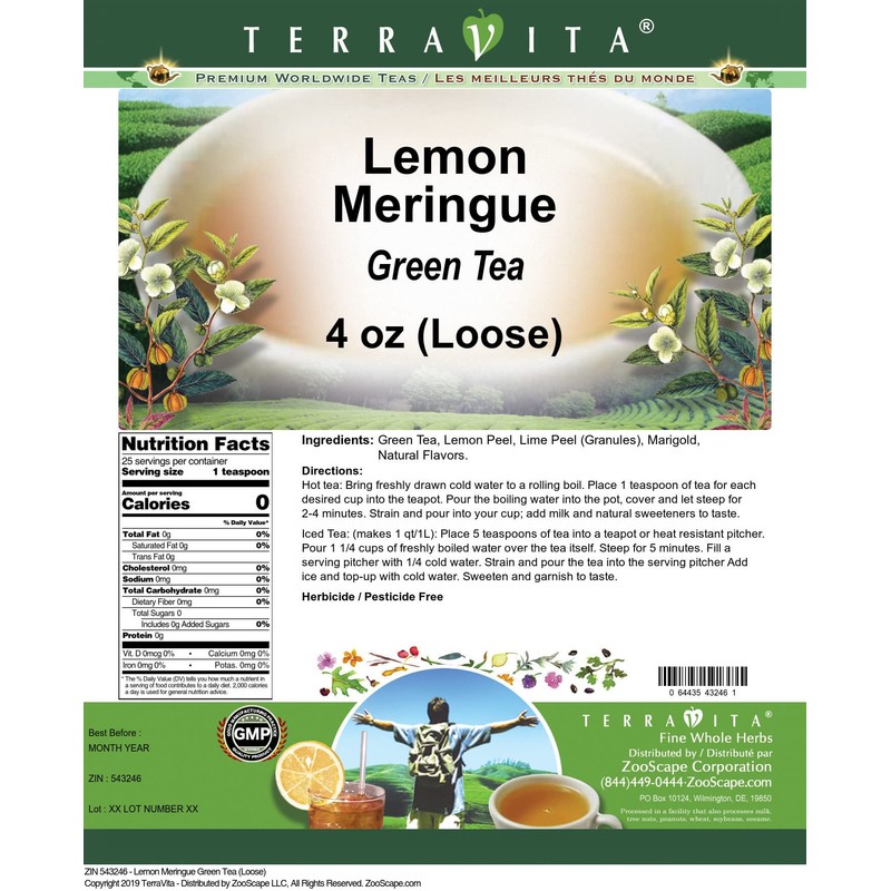 Lemon Meringue Green Tea (Loose) (4 oz, ZIN: 543246)