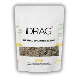 Herbal Smoking Blend - Drag (Blend of Exotic Flowers and Herbs) 30grams (1 oz) (Vibe) - Mix of Chamomile, Holy Basil, Marigold and Sage