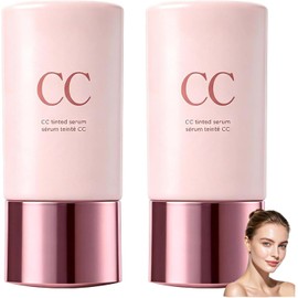 Color Correcting Tinted CC Serum,Lightweight Buildable Coverage (2pcs)