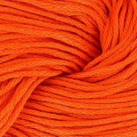 Tahki Yarns Cotton Classic Yarn - 100% Cotton - 107yds (98m)/ 1.76oz (50g) - DK Light Worsted - Dark Orange Color - for Crochet, Knitting Blankets, Garments & Accessories - Smooth Finish