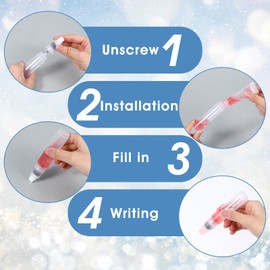 SynHHergyx 4Pcs Refillable Paint Markers Acrylic Paint Pens Empty Flat Head Fillable Clear Paints Markers with 10-15mm Jumbo Tips for Painting on Rocks, Glass, Ceramics, Wood, Metal, Graffiti, Empty