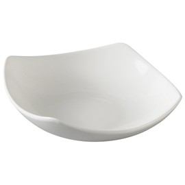 Yanco PS-2105 5.5" Square Bowl, 6-Ounce, Porcelain, Bone White, Pack of 36
