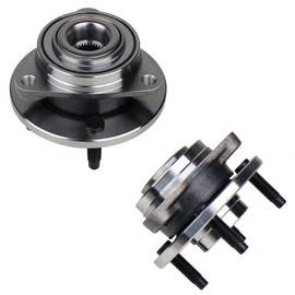 KUSATEC 513205 Front 2PCS Wheel Bearing and Hub Assembly Compatible with Pontiac Pursuit 2005 2006, Chevy Cobalt 2005-2010, Saturn Ion 2003-2007, Pontiac G5 2007-2010, 4 Lug